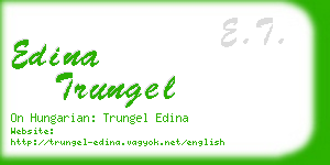 edina trungel business card